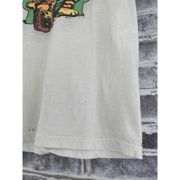 Very Rare 1970's "Fritz The Cat" X-Rated Cartoon Vintage Shirt Blacklight Medium - Picture 4 of 16